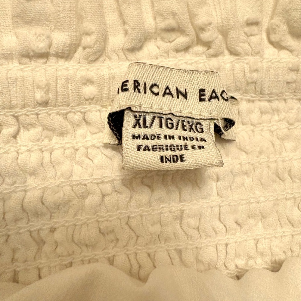 American Rag White Ruffled Cropped Tank - Picture 3 of 3